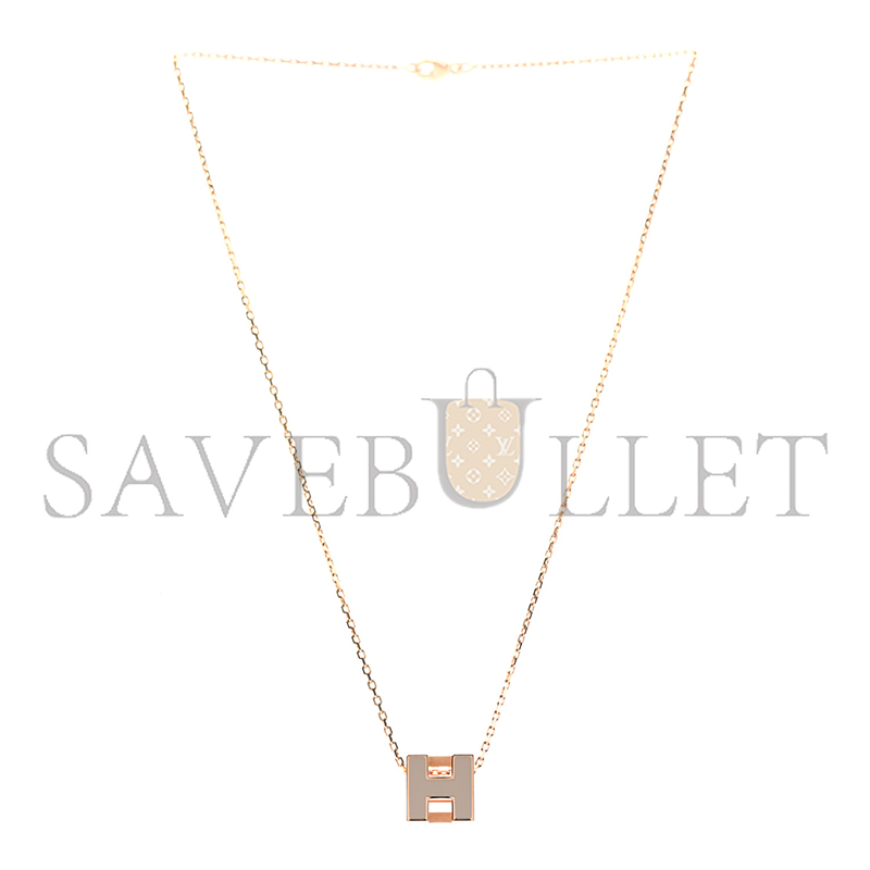 H**mes rose gold lacquered cage d